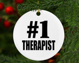 Number One #1 Therapist - Circle Ornament