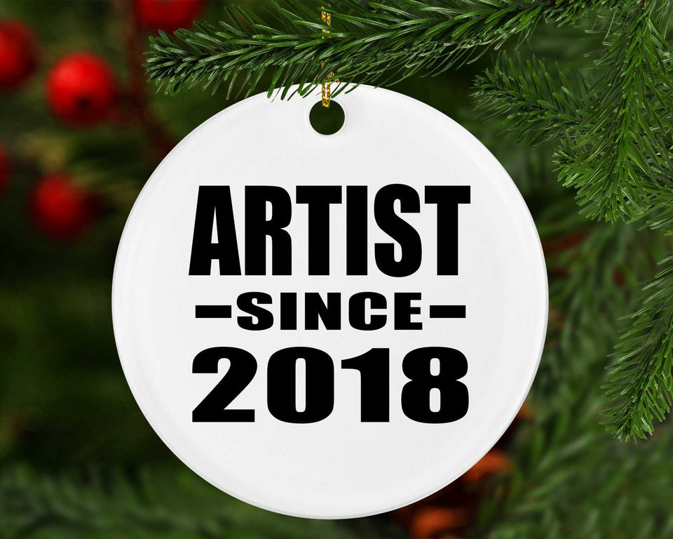 Artist Since 2018 - Circle Ornament