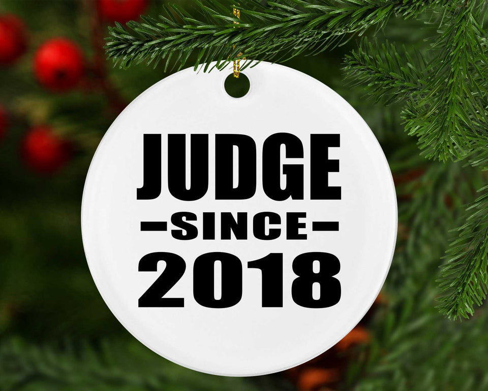 Judge Since 2018 - Circle Ornament