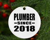 Plumber Since 2018 - Circle Ornament
