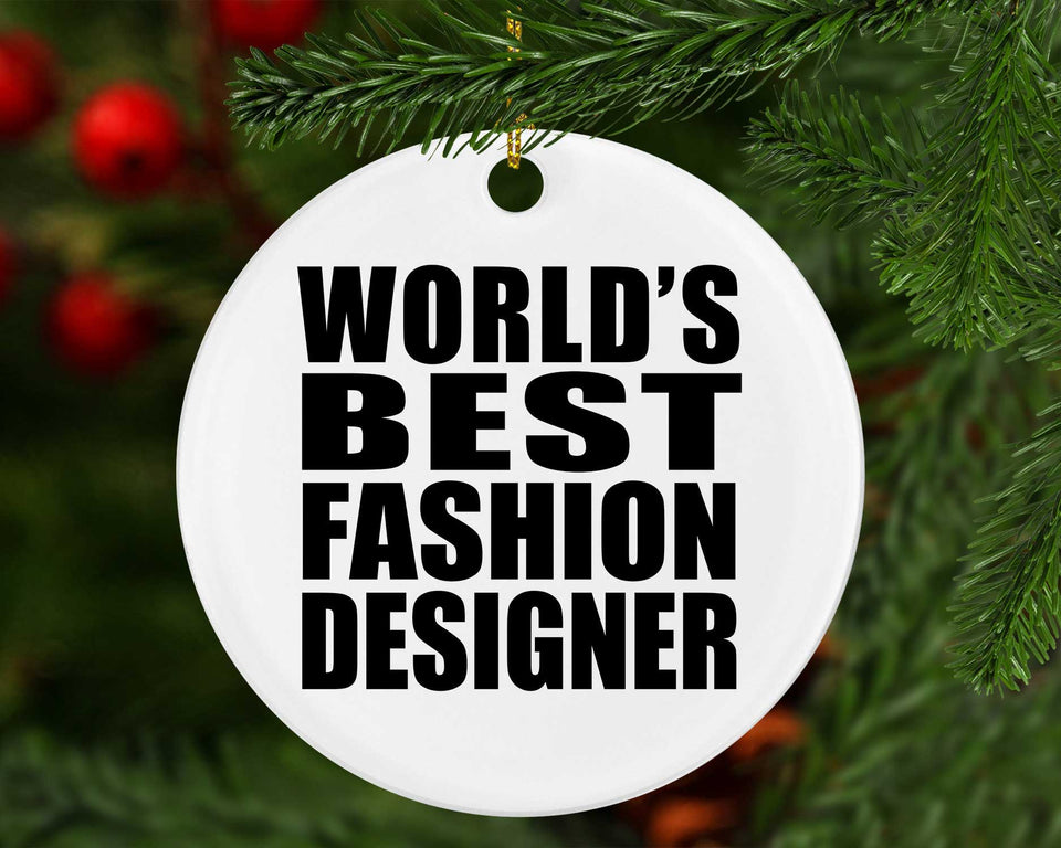 World's Best Fashion Designer - Circle Ornament