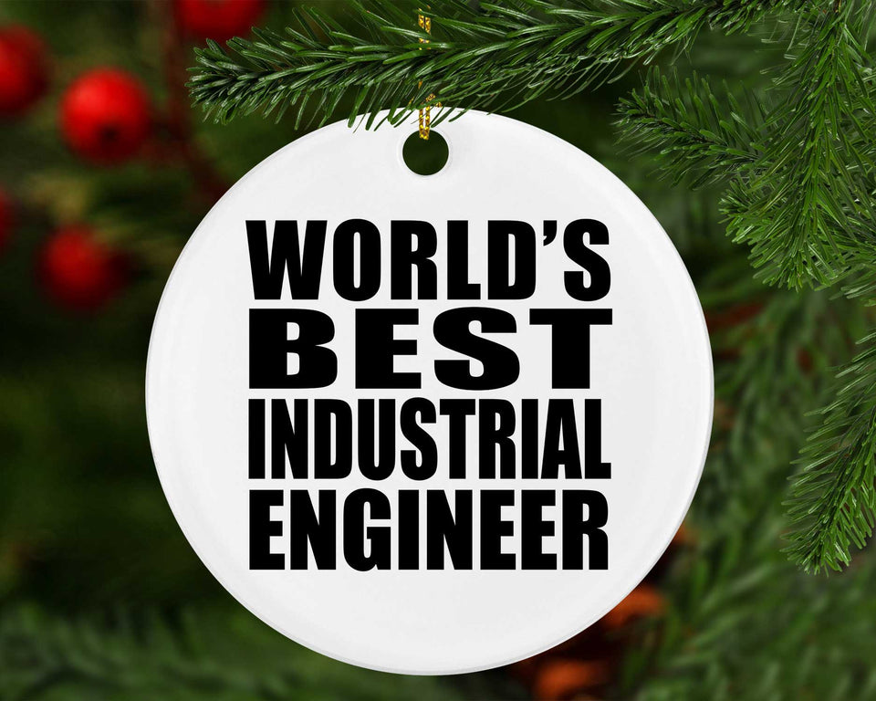World's Best Industrial Engineer - Circle Ornament