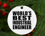 World's Best Industrial Engineer - Circle Ornament