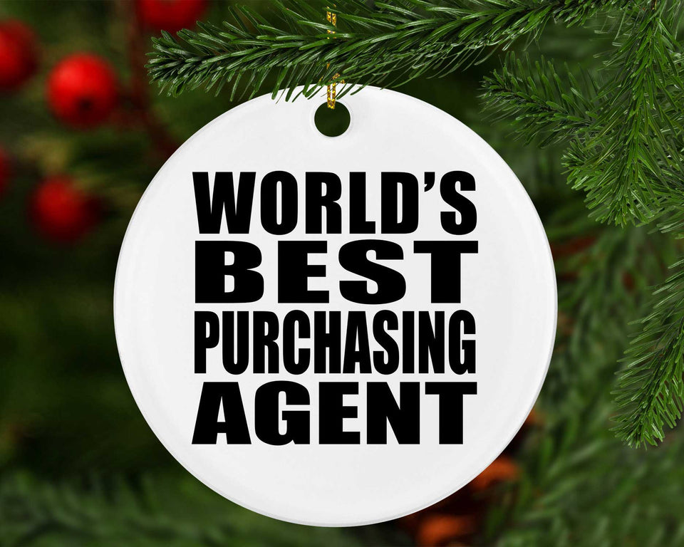 World's Best Purchasing Agent - Circle Ornament