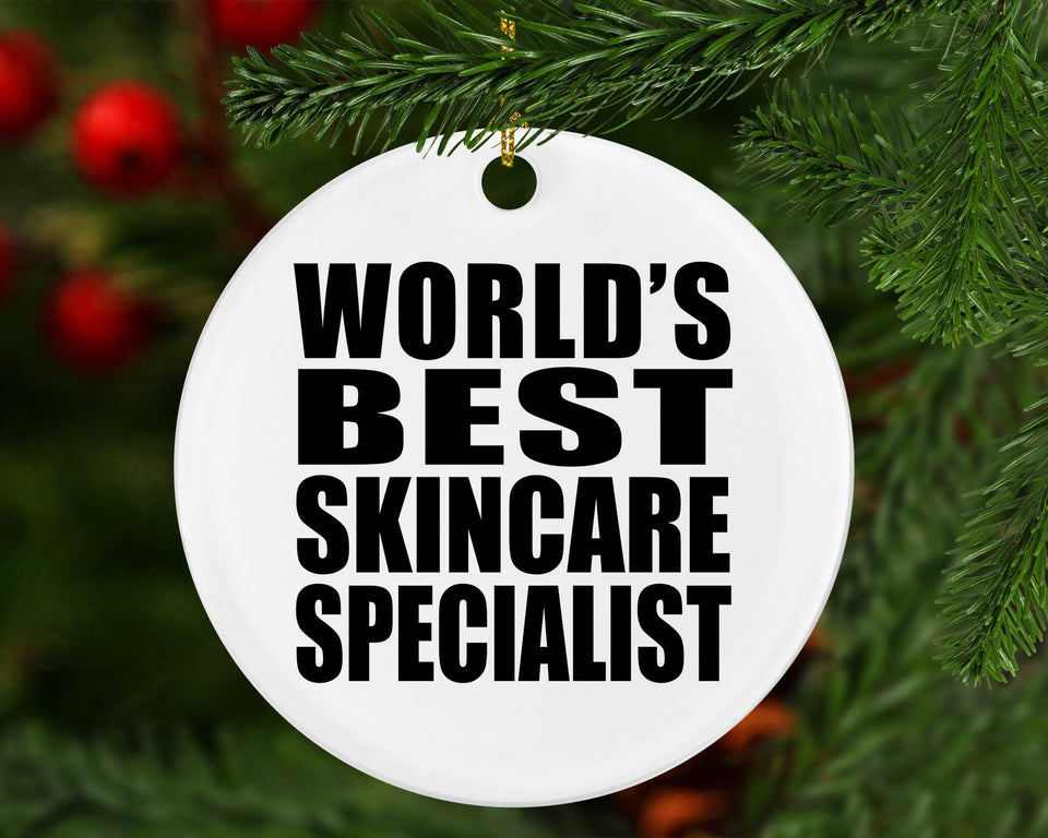 World's Best Skincare Specialist - Circle Ornament