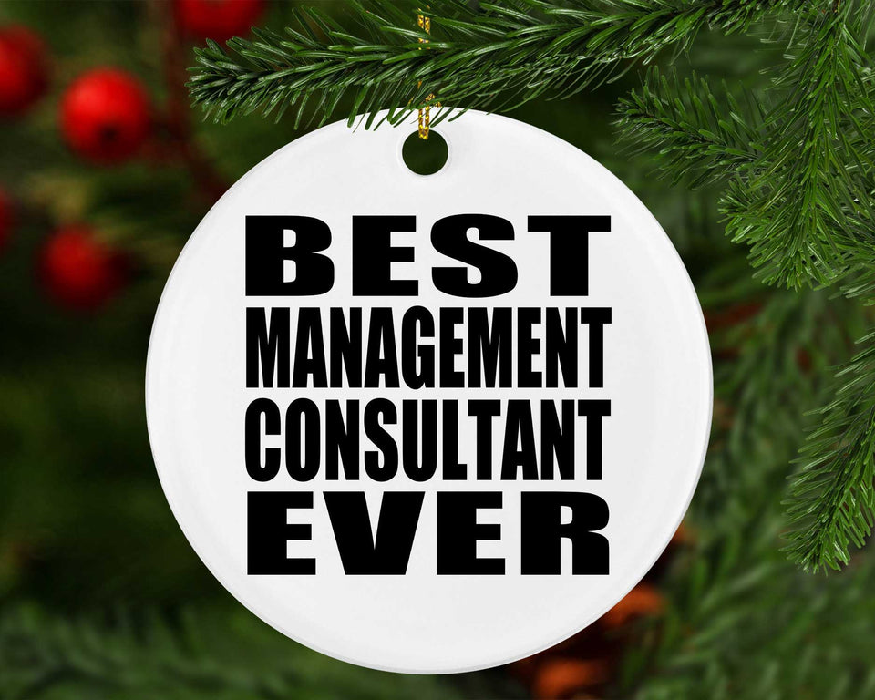 Best Management Consultant Ever - Circle Ornament