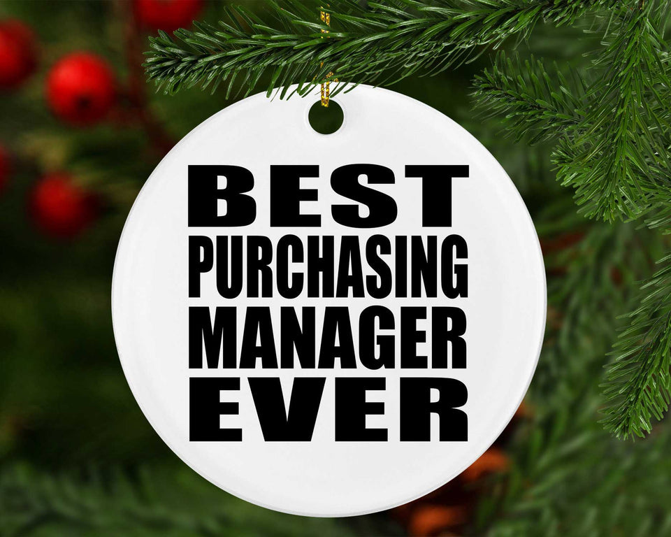 Best Purchasing Manager Ever - Circle Ornament