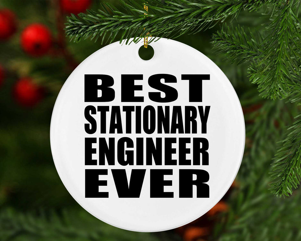 Best Stationary Engineer Ever - Circle Ornament