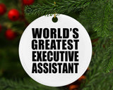 World's Greatest Executive Assistant - Circle Ornament