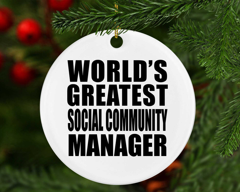 World's Greatest Social Community Manager - Circle Ornament