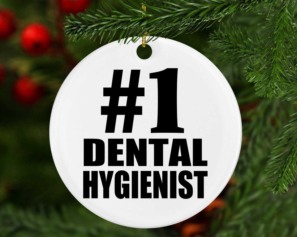 Number One #1 Dental Hygienist - Circle Ornament