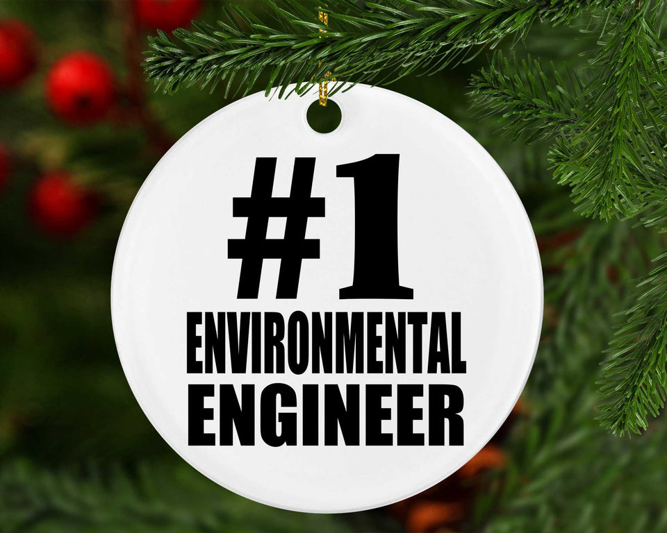 Number One #1 Environmental Engineer - Circle Ornament