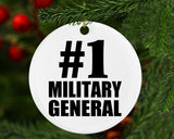 Number One #1 Military General - Circle Ornament