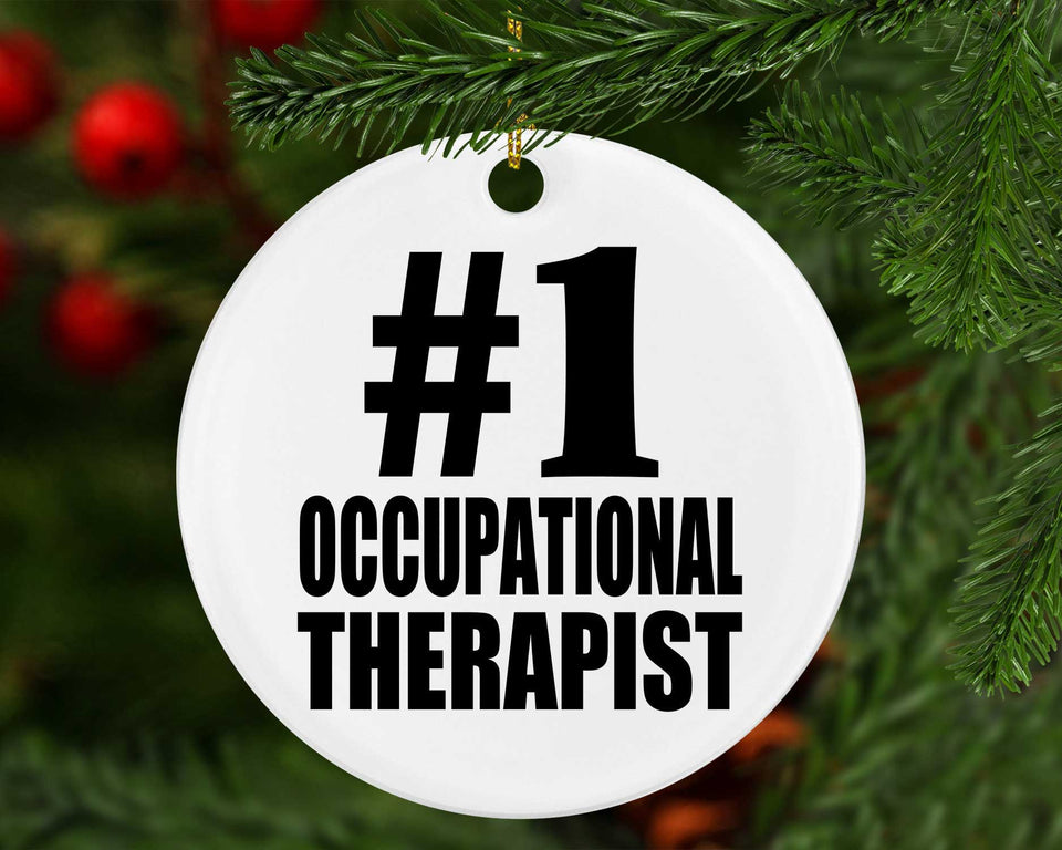 Number One #1 Occupational Therapist - Circle Ornament