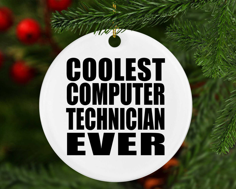 Coolest Computer Technician Ever - Circle Ornament