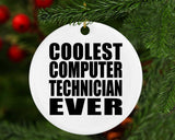 Coolest Computer Technician Ever - Circle Ornament