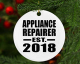 Appliance Repairer Established EST. 2018 - Circle Ornament