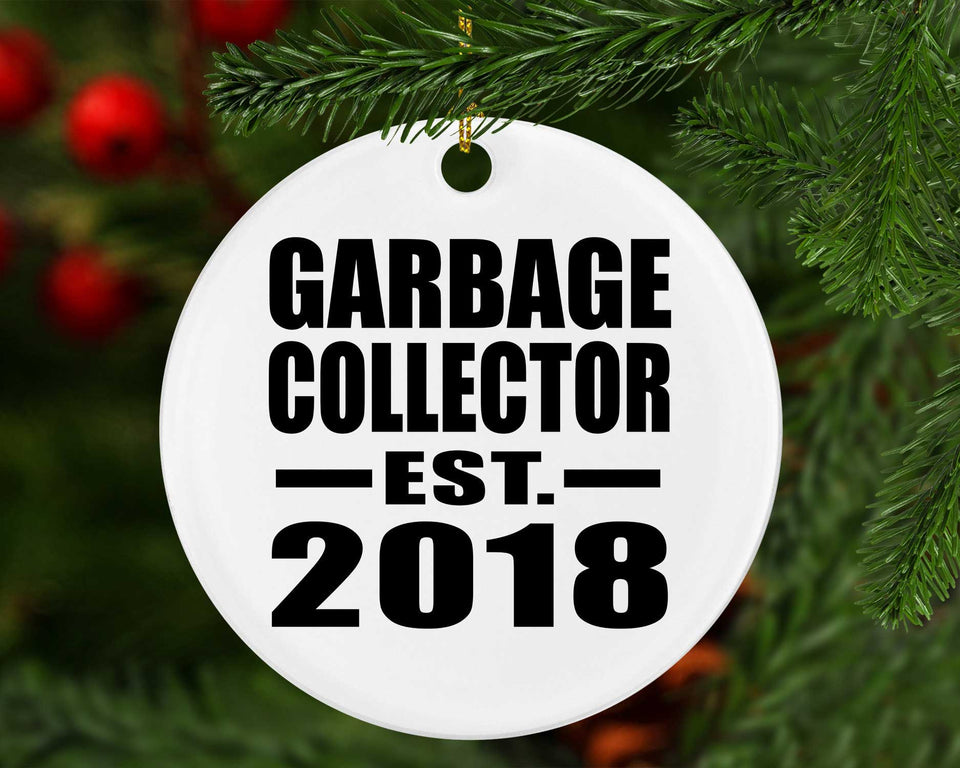 Garbage Collector Established EST. 2018 - Circle Ornament