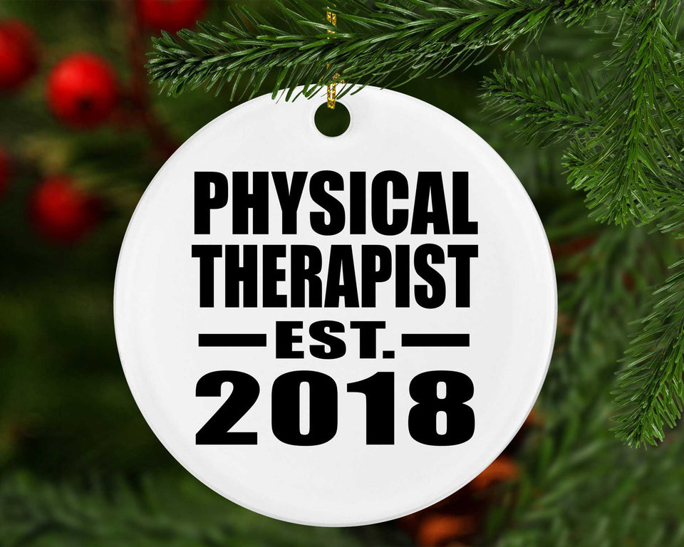 Physical Therapist Established EST. 2018 - Circle Ornament