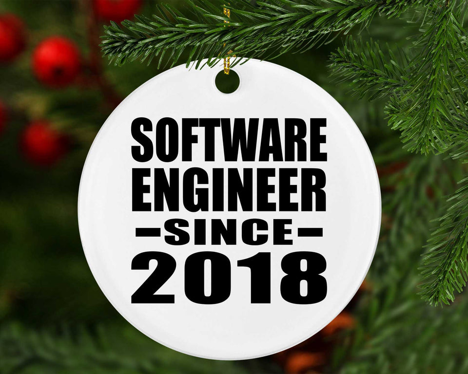Software Engineer Since 2018 - Circle Ornament
