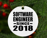Software Engineer Since 2018 - Circle Ornament