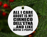 All I Care About Is My Cirneco Dell'etna - Circle Ornament