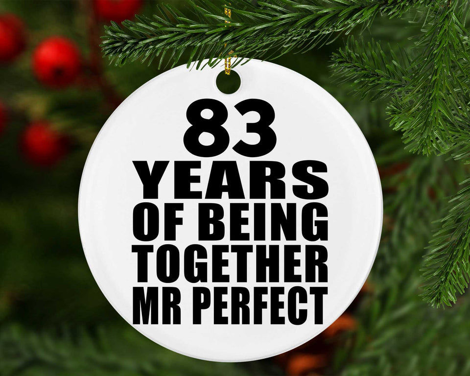 83rd Anniversary 83 Years Of Being Mr Perfect - Circle Ornament