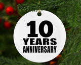 10th Anniversary 10 Years - Circle Ornament