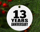 13th Anniversary 13 Years - Circle Ornament