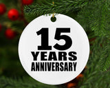 15th Anniversary 15 Years - Circle Ornament