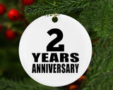 2nd Anniversary 2 Years - Circle Ornament