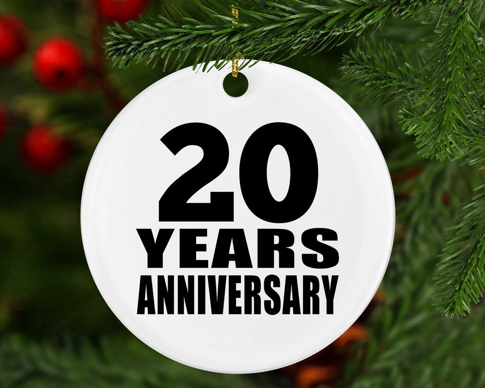 20th Anniversary 20 Years - Circle Ornament