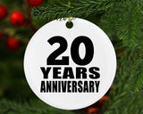 20th Anniversary 20 Years - Circle Ornament
