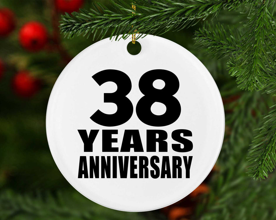 38th Anniversary 38 Years - Circle Ornament