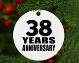 38th Anniversary 38 Years - Circle Ornament