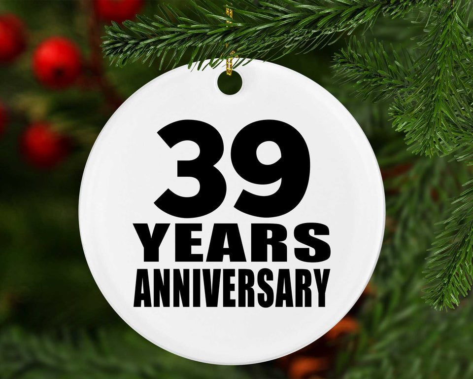39th Anniversary 39 Years - Circle Ornament