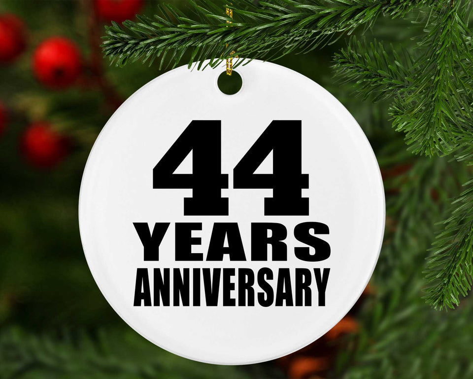 44th Anniversary 44 Years - Circle Ornament