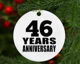 46th Anniversary 46 Years - Circle Ornament