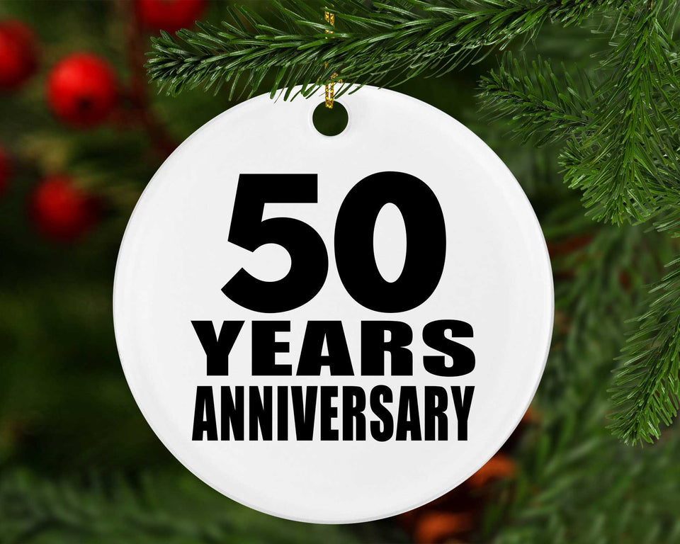 50th Anniversary 50 Years - Circle Ornament