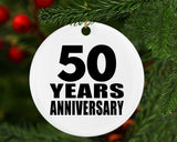 50th Anniversary 50 Years - Circle Ornament