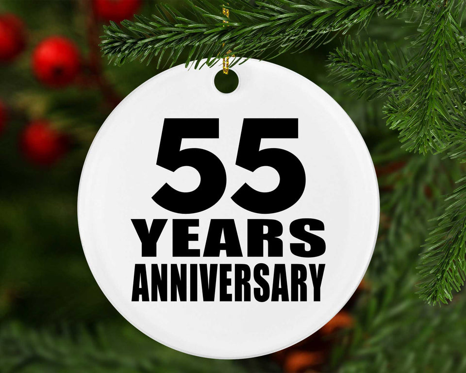 55th Anniversary 55 Years - Circle Ornament
