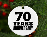70th Anniversary 70 Years - Circle Ornament