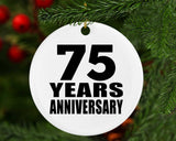 75th Anniversary 75 Years - Circle Ornament