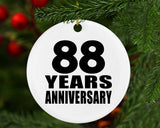 88th Anniversary 88 Years - Circle Ornament
