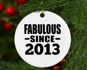 11th Birthday Fabulous Since 2013 - Circle Ornament