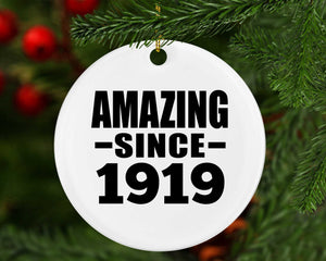 105th Birthday Amazing Since 1919 - Circle Ornament