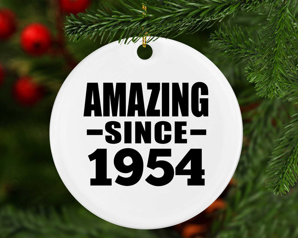 70th Birthday Amazing Since 1954 - Circle Ornament
