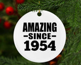 70th Birthday Amazing Since 1954 - Circle Ornament