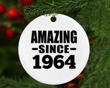 60th Birthday Amazing Since 1964 - Circle Ornament