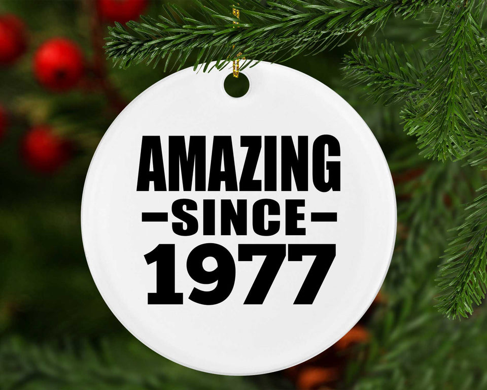 47th Birthday Amazing Since 1977 - Circle Ornament